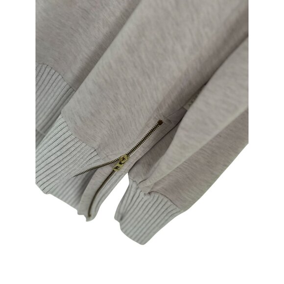 Varley Barker Oversized High Neck Sweater Oversized Side Zipper Detail Pale Pin - Picture 7 of 11